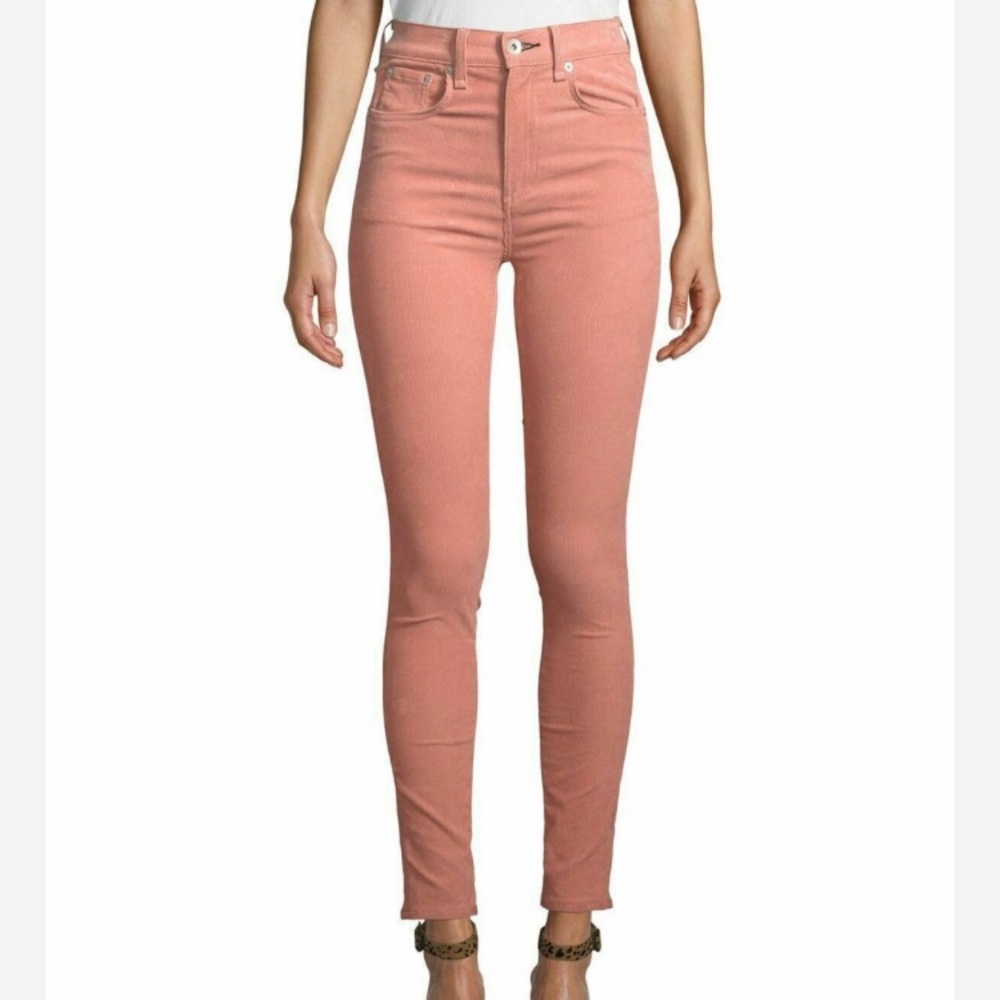 Rag & Bone Skinny Jeans Salmon Pink sz 25 - Picture 9 of 10